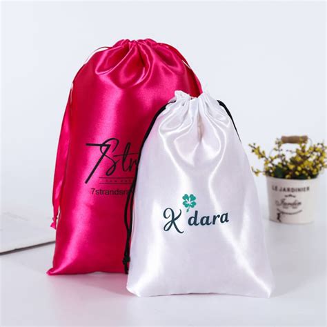 Customizable Logo T Custom Satin Bags Small Satin Baghair Etsy