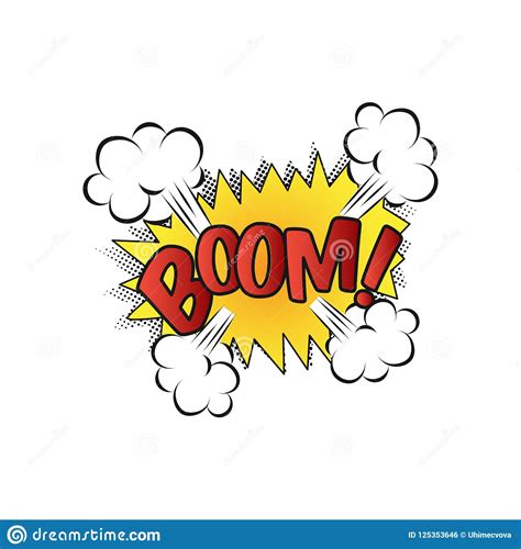 Lettering Boom Bomb Comic Text Sound Effects Vector Bubble Icon