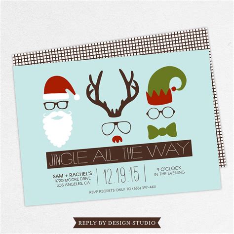 Adult Christmas Party Invitation Funny Holiday Party Etsy