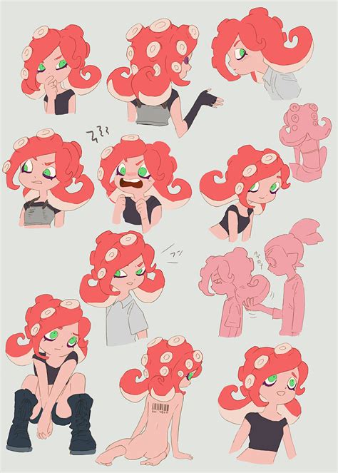 Octoling Player Character And Takozonesu Splatoon And More Drawn By