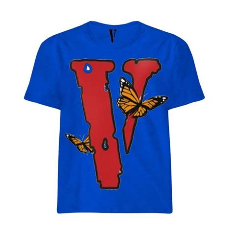 Vlone X Juice Wrld Butterfly T Shirt Vlone Official Shop