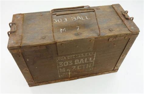 Imcs Militaria British Ww2 Wooden 303 Ammo Box