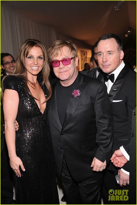 Britney Spears Brown Hair At Elton John Oscars Party 2013 Photo