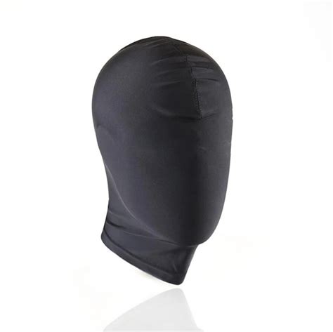 Fetish Unisex Bdsm Hood Mask Blindfo Mask Strong Elastic Spandex Mask Hood Head Adult Games For