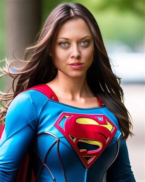 Green Eyed Brunette Superwoman By Aiartconcepts On Deviantart