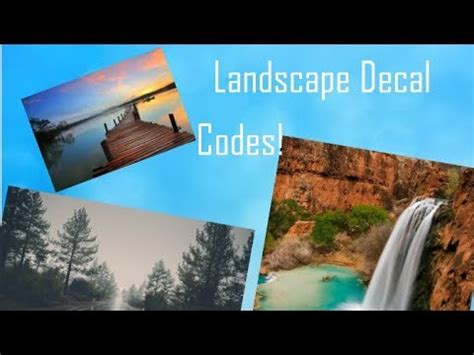 Roblox bloxburg picture codes youtube. Landscape Decal Id For Roblox - Download Roblox Free Now