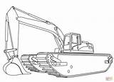 Coloring Excavator Supercoloring Colouring Printable Source sketch template