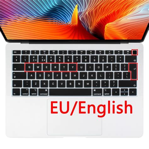 Eu Layout English Keyboard Cover For Macbook Air 13 2018