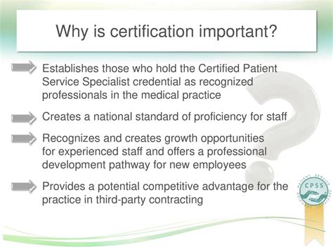 Certified Patient Service Specialist Cpss ® Program Ppt Download