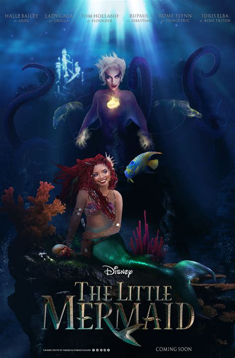 Little Mermaid 2023 Halle Bailey Movie Posters A3 X5