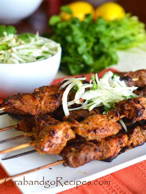 Tender Pork Kebabs Shashlik Grabandgorecipes