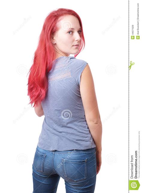 Young Woman Seen From Behind Stock Photo - Image: 44071029