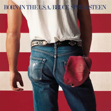 Bruce Springsteen Born In The Usa Album Cover Poster Silk Etsy