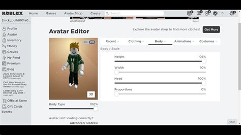 Roblox How To Scale Avatar Of Roblox Youtube