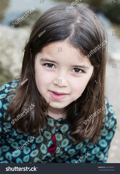 Portrait Cute Little Girl Stock Photo 162126071 Shutterstock