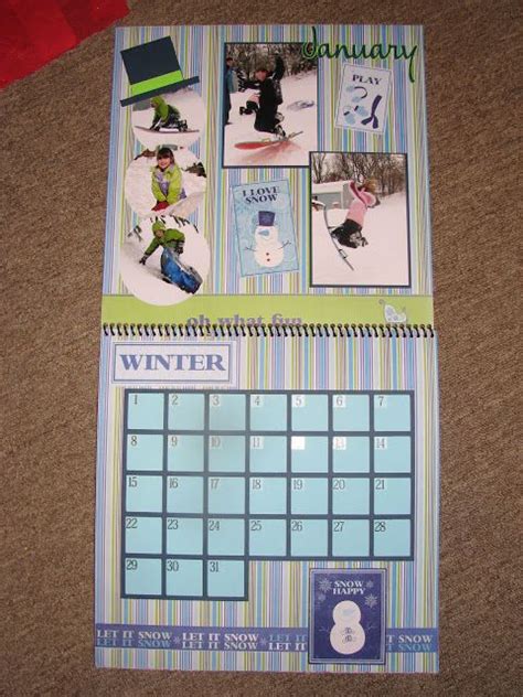 The Procrastinating Perfectionist Mom Scrapbook Calendar Scrapbook