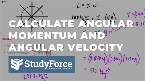 Finding Angular Momentum And Angular Frequency YouTube