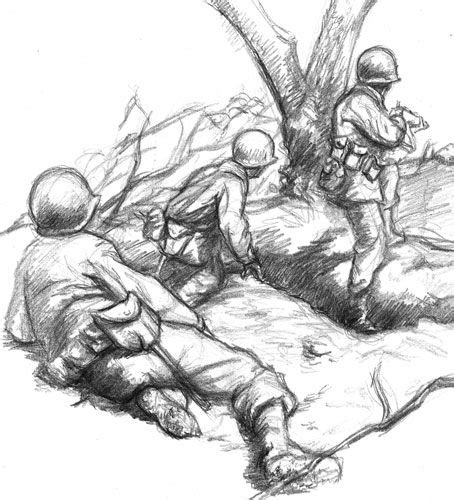 Posts About Sketches On Wwii Gis Soldier Drawing History Drawings