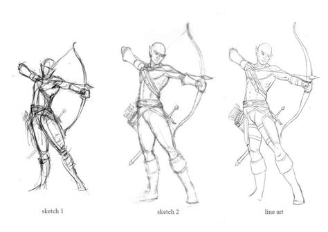 Archer Sketches By Joeshawcross On Deviantart Drawing Poses Male