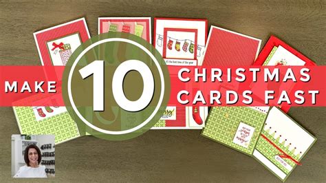 Know How To Make 10 Christmas Cards Fast Try A One Sheet Wonder Youtube