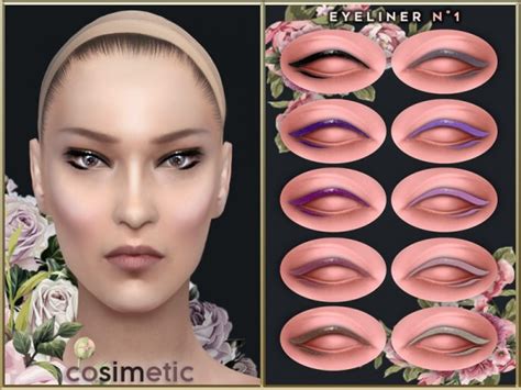 The Sims Resource Eyeliner N1 By Cosimetic • Sims 4 Downloads
