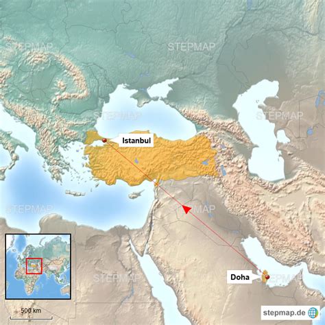 Stepmap Orient Landkarte Für Asien