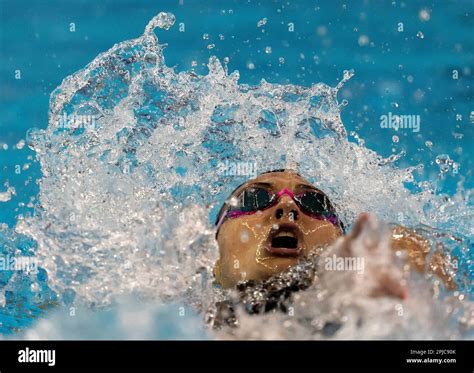April 1 2023 Toronto On Canada Kylie Masse Swims Her Way To Winning The WomenÃ S 200 Metre