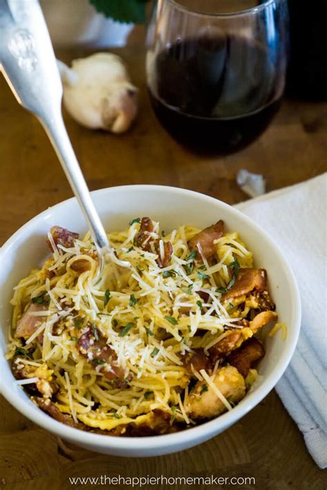 Maybe you would like to learn more about one of these? This 5 ingredient Pasta Carbonara recipe is an easy 15 minute weeknight dinner that's delicious ...