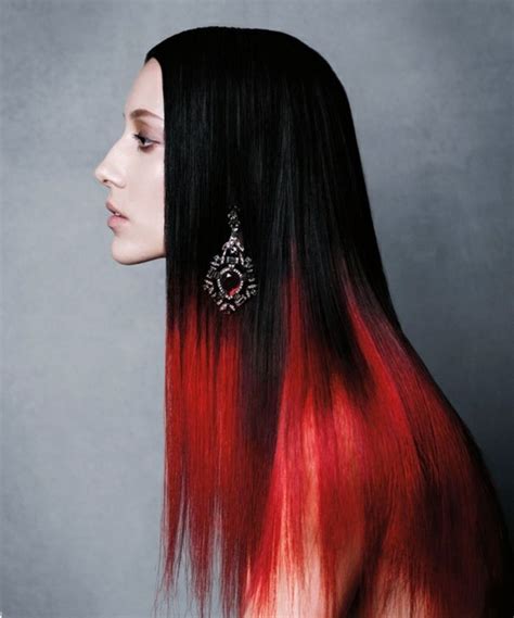 Schwarz Rote Haare Sehen Cool Aus Hair Color For Black Hair Black