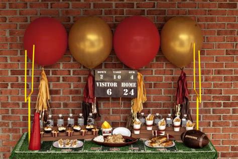 An engagement party is an exciting event to plan. Kara's Party Ideas Vintage Football Tailgating Sports Game ...