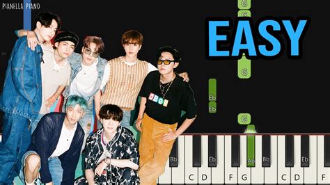 Bts Spring Day Easy Piano Tutorial By Pianella Piano Youtube