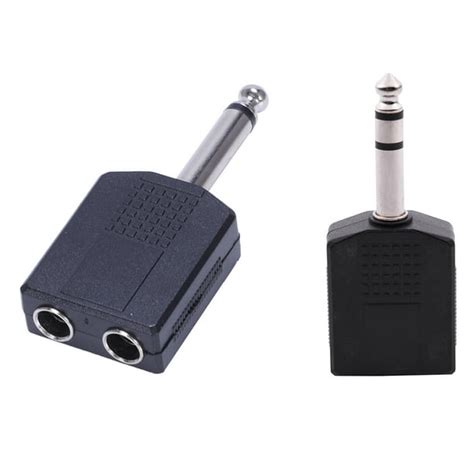 Male To Dual Female Mono Y Cord Pa Audio Cable Adapter With Mono 635mm