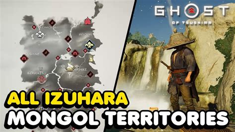 All Izuhara Mongol Territory Locations In Ghost Of Tsushima Map