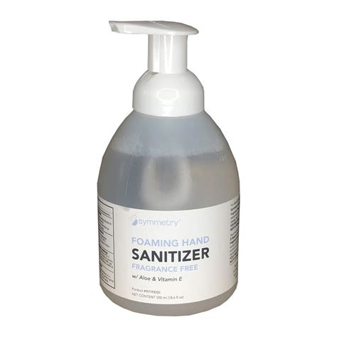 Sanitizer Alcohol Symmetry Foaming Hand Sanitizer 550 Ml Pump Bott