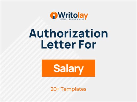 Authorization Letter To Claim Salary 4 Free Templates Writolay