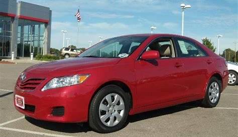 Red toyota camry 2010