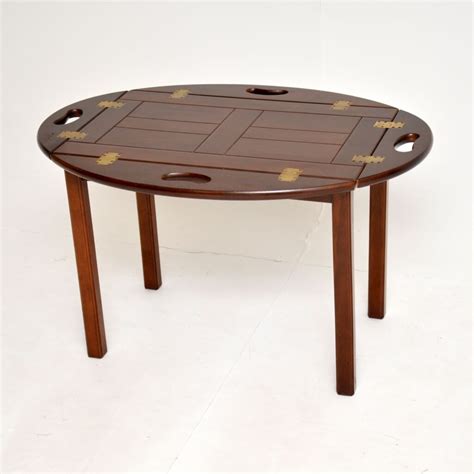Antique Mahogany Butlers Tray Coffee Side Table Marylebone Antiques