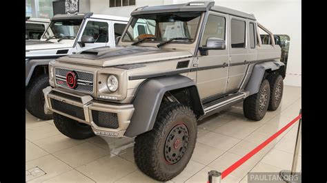 Data is collected from various sources: Brabus G700 6×6 in Malaysia, available for viewing - YouTube
