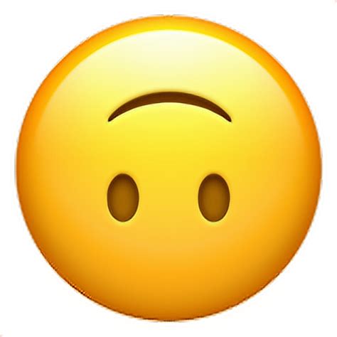 Upsidedown Smile Emoji Emoticon Sticker By Jimawariart