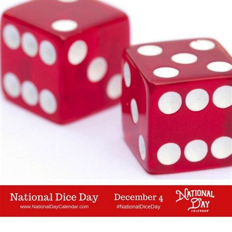 National Dice Day December 4 National Day Calendar