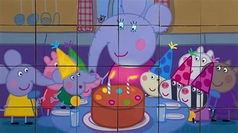 Peppa Pig Celebrates Edmond Elephants Birthday Peppa Pig Puzzle For