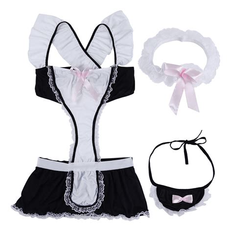 Sexy Lingerie Women French Maid Nurse Costume Cosplay Uniform Outfit