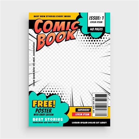 Comic Book Page Cover Design Concept Download Free Vector Art Stock