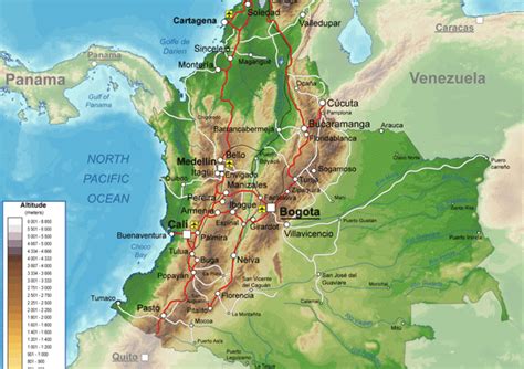 Colombia Map Geography