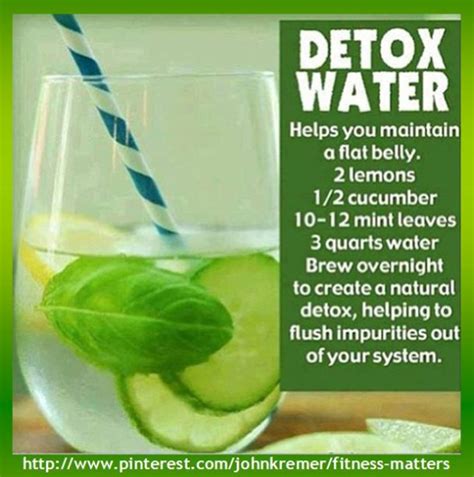 Detox Water Flush Out Impurities Infographic A Day
