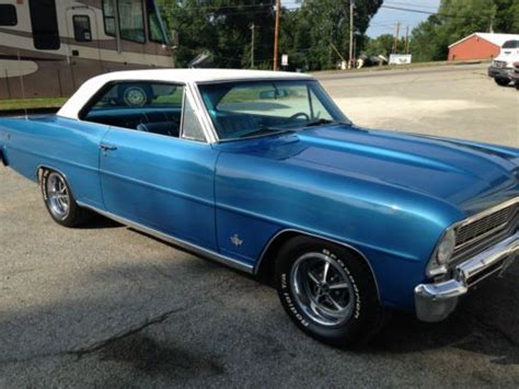 1966 chevrolet pu hard to find automatic with a 327 v8. Buy used 66 1966 Chevy II Nova 4 Speed Marina Blue ...