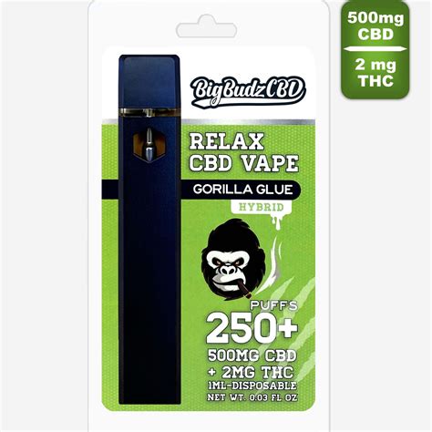 Gorilla Glue 500mg Full Spectrum Gorilla Glue Cbd Vape Pen