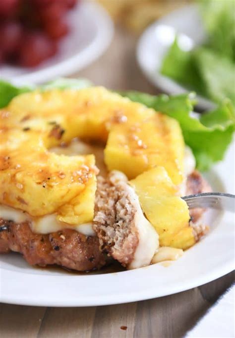 Teriyaki Turkey Burgers With Grilled Pineapple Mel S Kitchen Cafe
