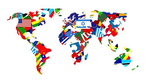 World Flag Map 2492337 Vector Art At Vecteezy