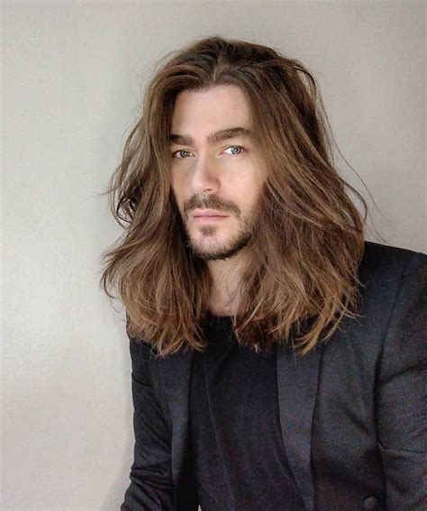 Male With 2a Wavy Hair In 2021 Long Hair Styles Men Boys Long